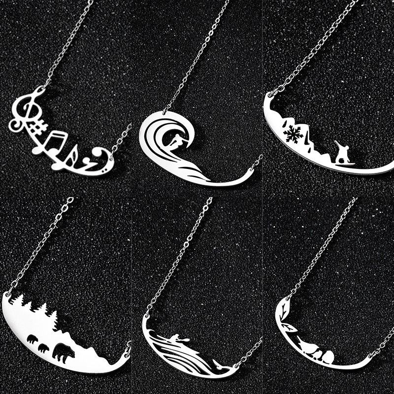 Women'S Kayak Accessories - Sports Stainless Steel Surfing Kayaking Pendant