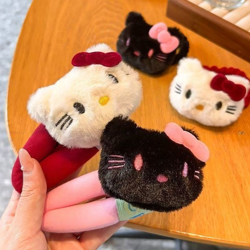 Women'S Accessories Flannels - Fashionable Hello Kitty Hair Clips Large