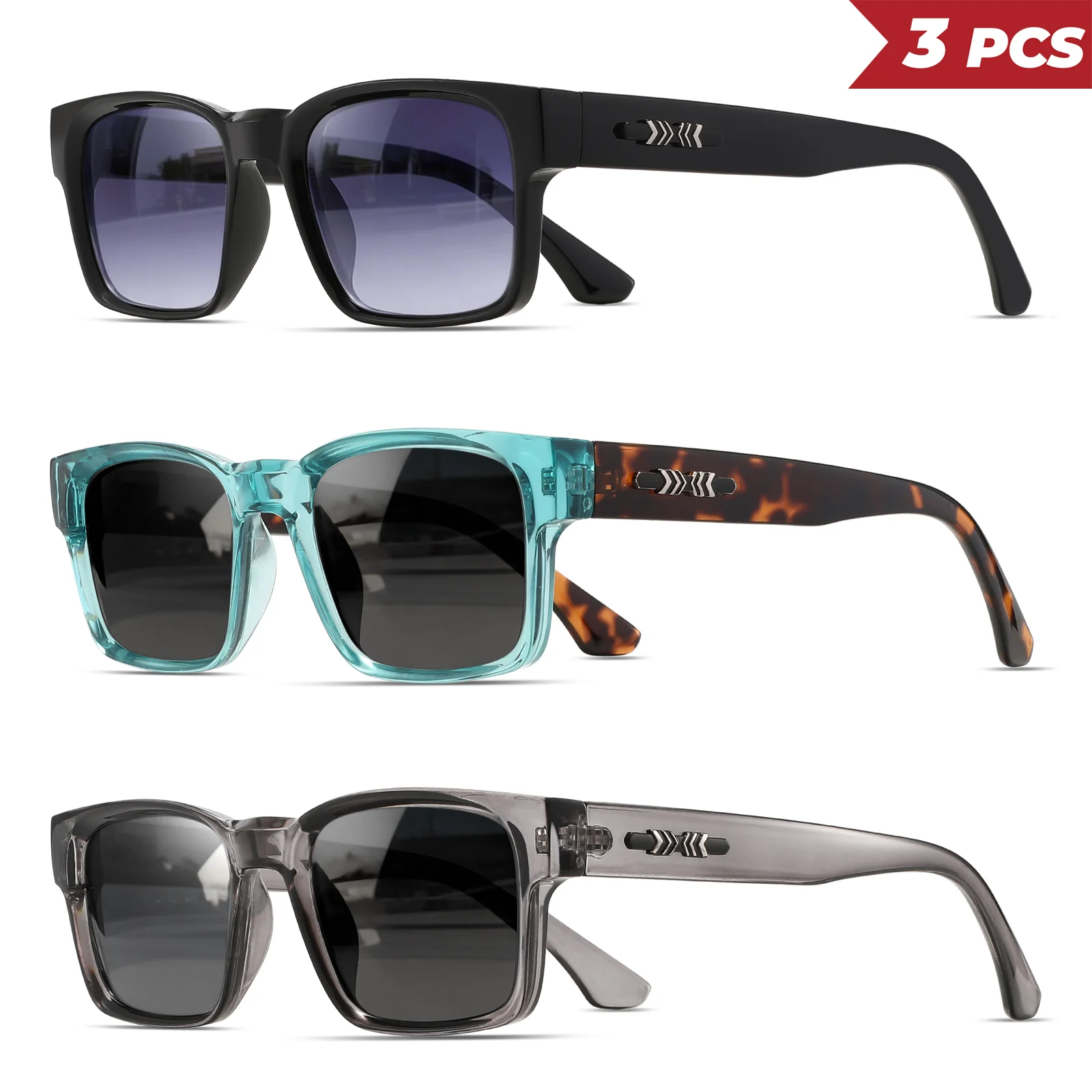 Women Accessories Trendy - 1/3PCS Oversize frame One-piece Goggle Men