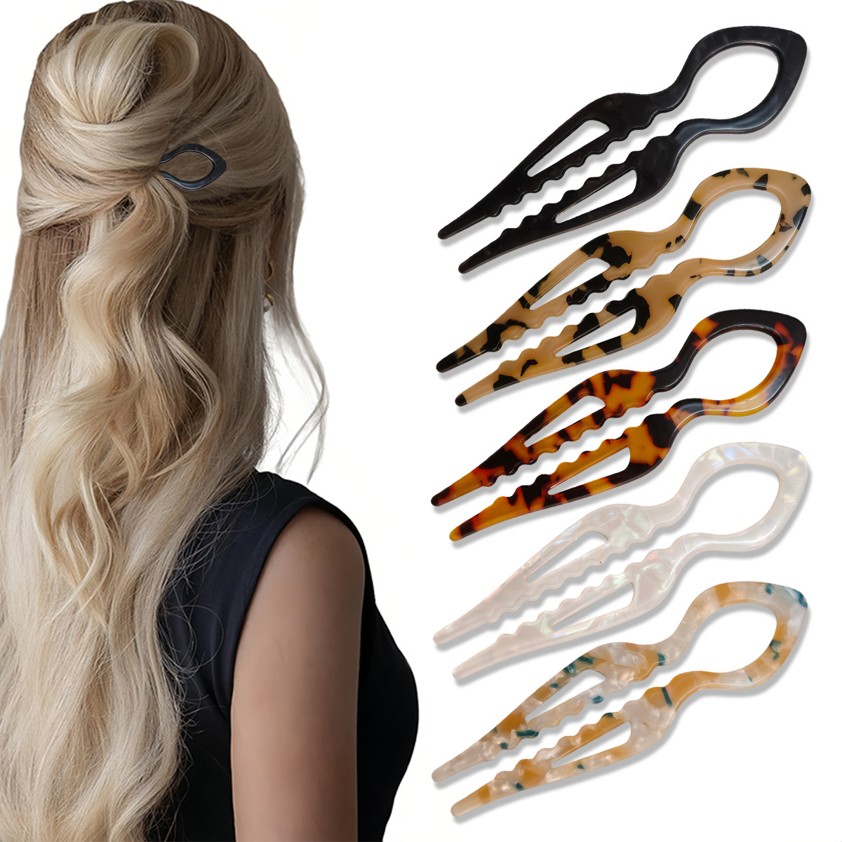 U-Shaped Hair Sticks Tortoises - Young Women'S Accessories avaliação e preço