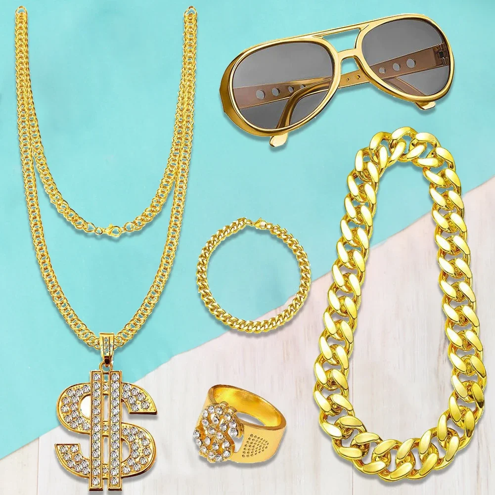 80s 90s Costume Outfit Set Men - Women'S Accessories In The 80S avaliação e preço