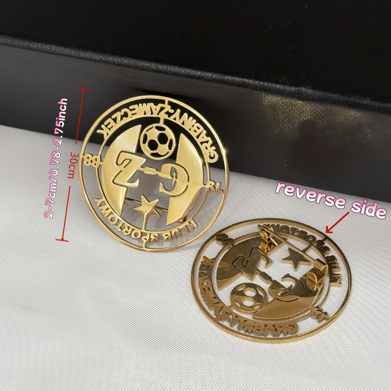 Custom Logo Brooch Simple Crea - Women Accessories Logo avaliação e preço