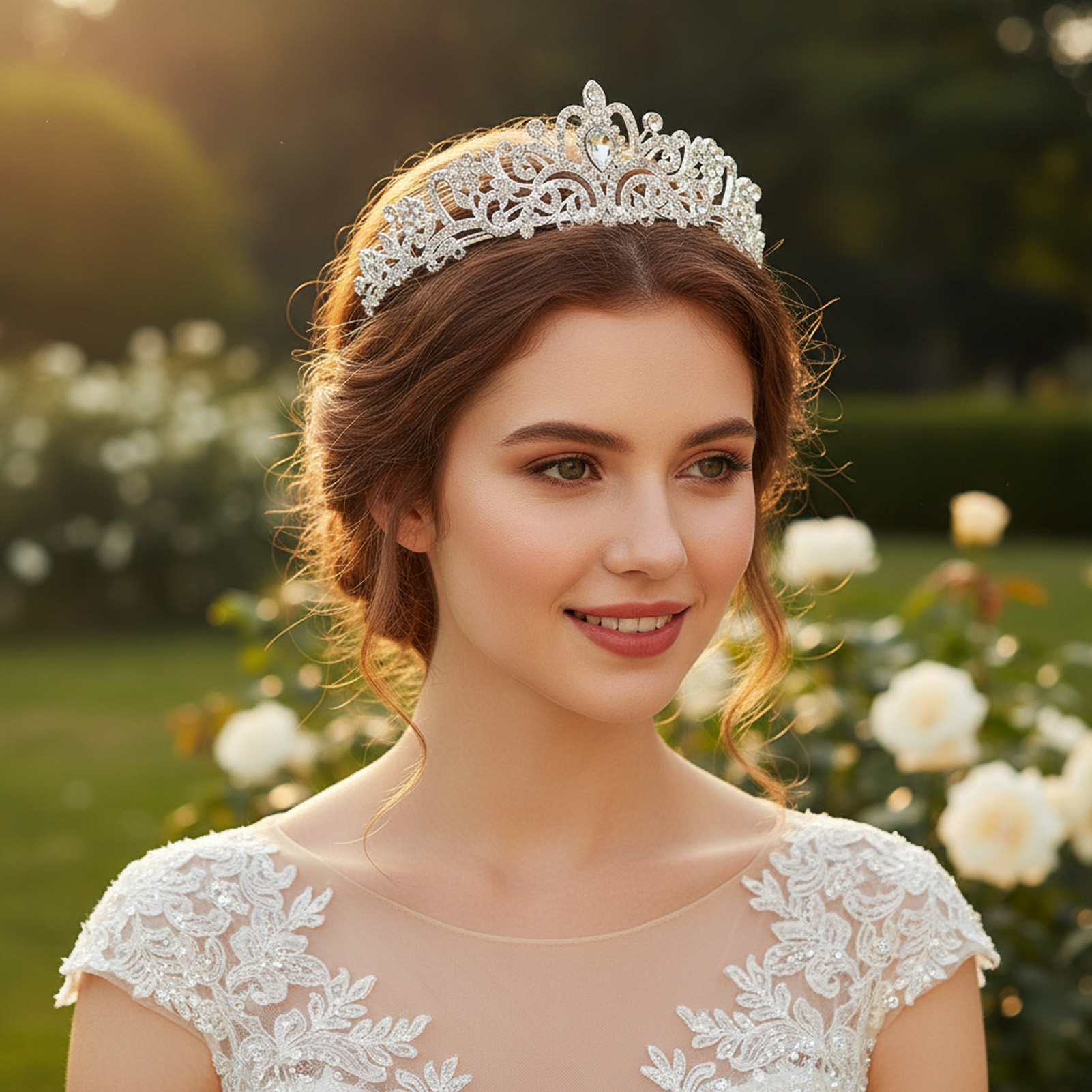 Elegant Bridal Crown Sparkly R - Women'S Accessories Jewelry avaliação e preço