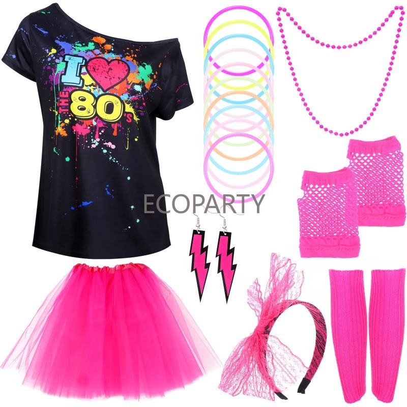80s Fancy Dress Accessories Wo - Women'S Accessories In The 80S avaliação e preço