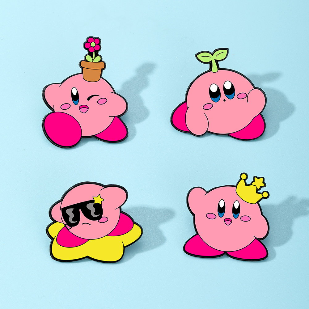 4pcs Kirby Enamel Lapel Pins S - Women'S Accessories Jewelry avaliação e preço