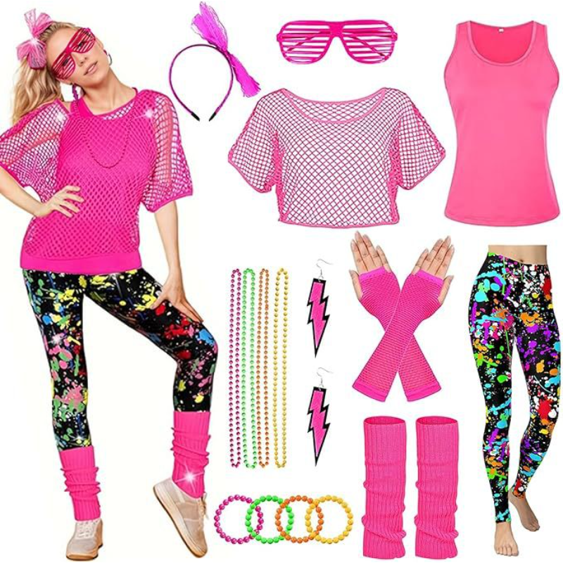 10Pcs/set Women 80s Fancy Work - Women'S Accessories In The 80S avaliação e preço