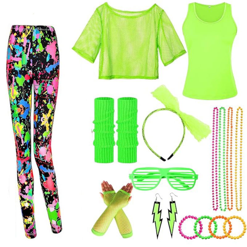 10Pcs/set Women 80s Fancy Work - Women'S Accessories In The 80S avaliação e preço