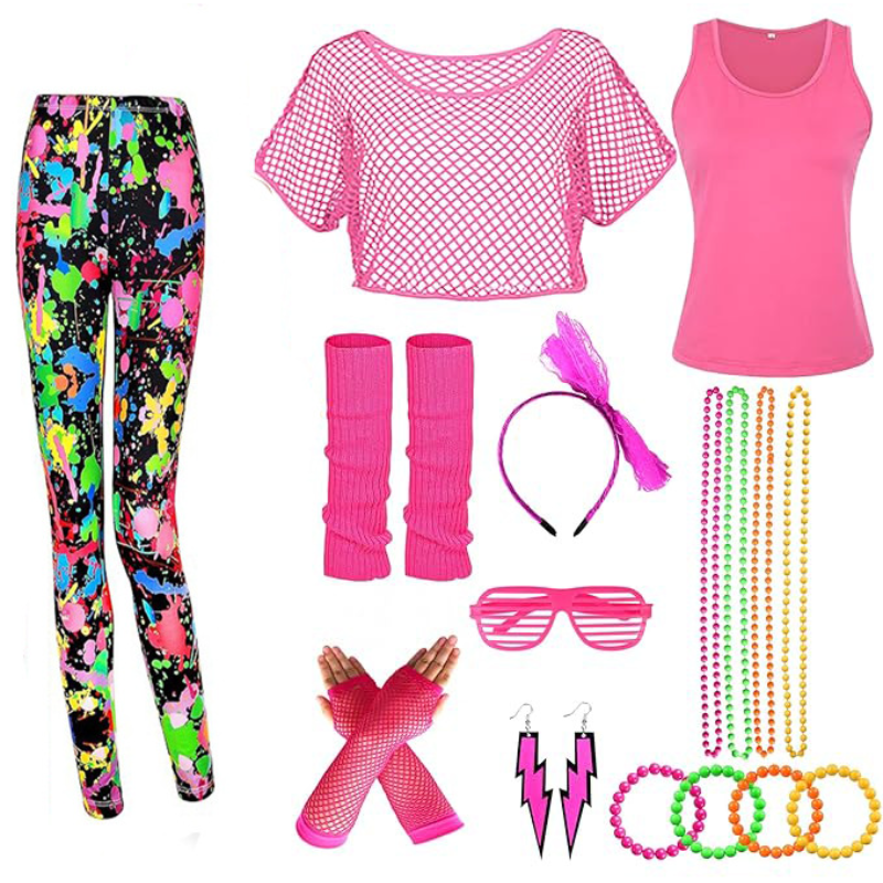 10Pcs/set Women 80s Fancy Work - Women'S Accessories In The 80S avaliação e preço
