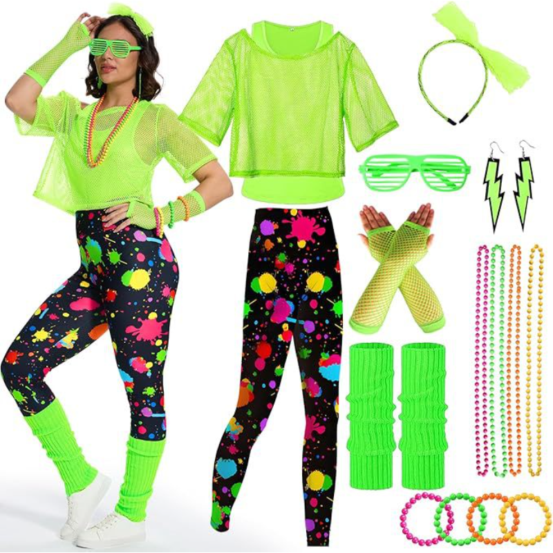 10Pcs/set Women 80s Fancy Work - Women'S Accessories In The 80S avaliação e preço