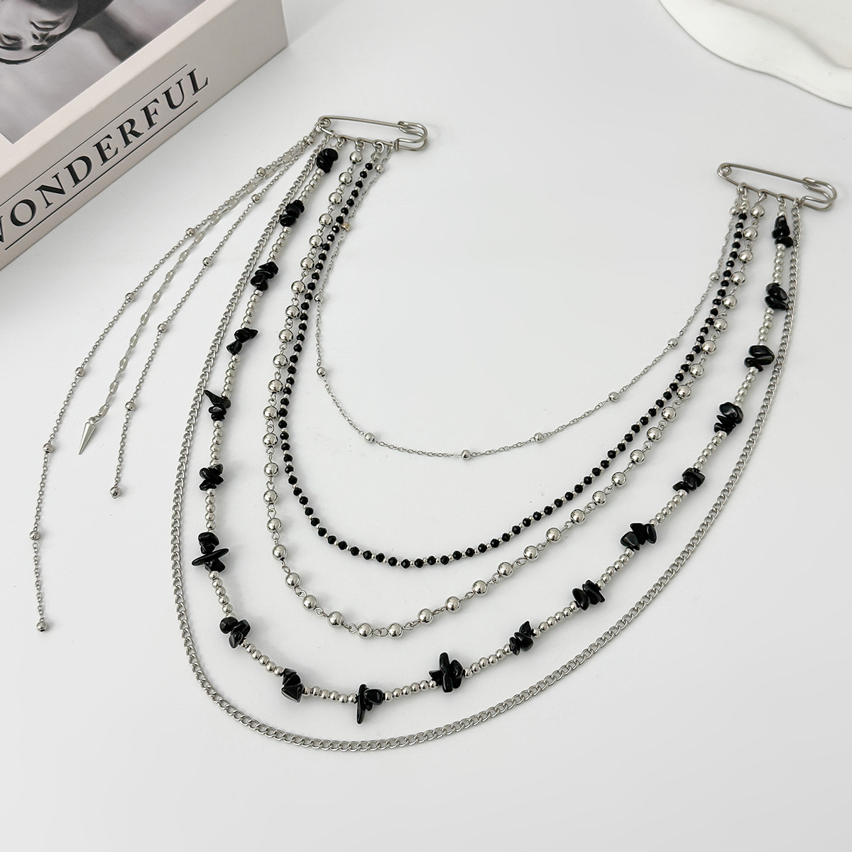 Punk Hip Hop Long Crystal Broo - Women'S Accessories Jewelry avaliação e preço