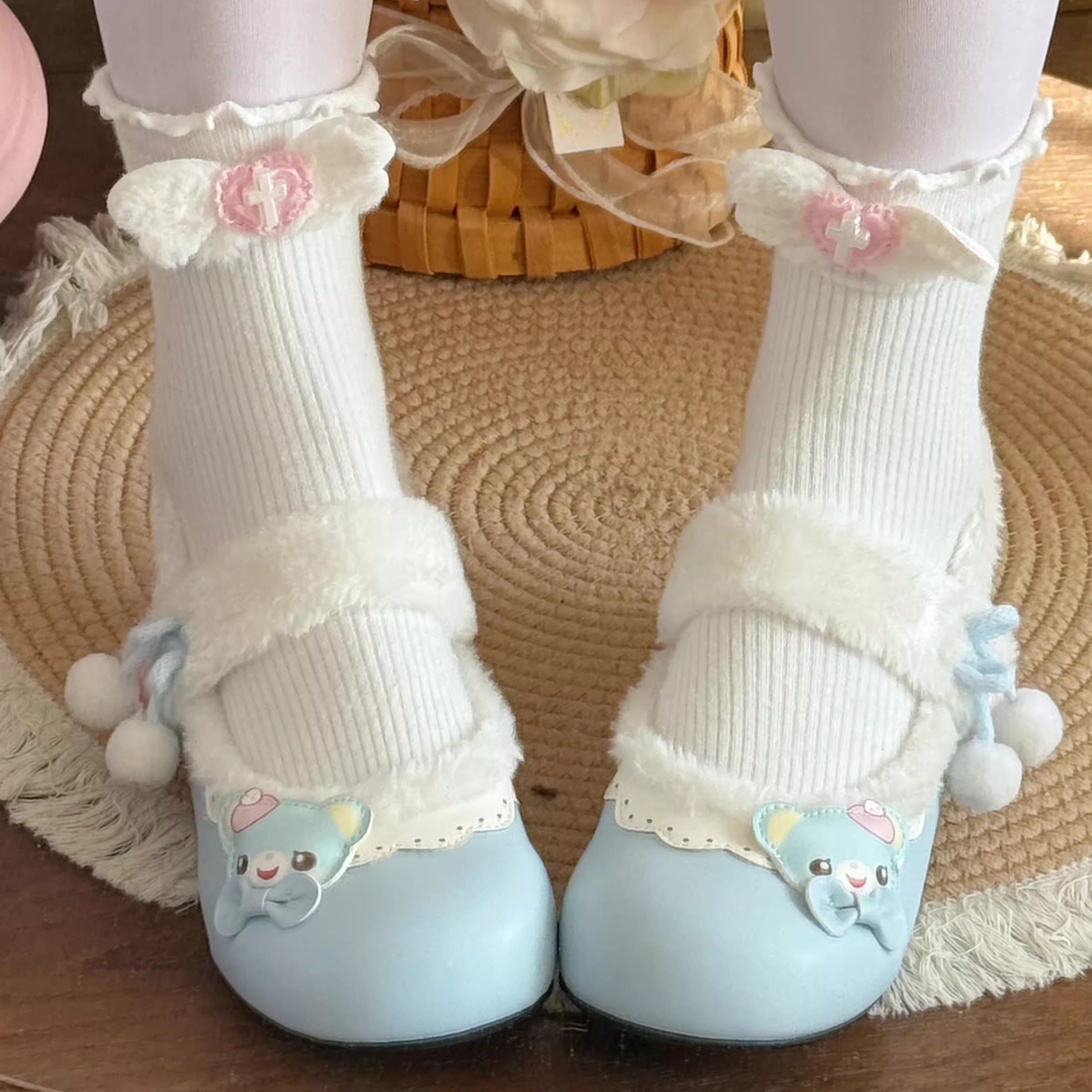 Japanese Cute Cartoon Mp  Daug - Women'S Accessories For Shoes avaliação e preço