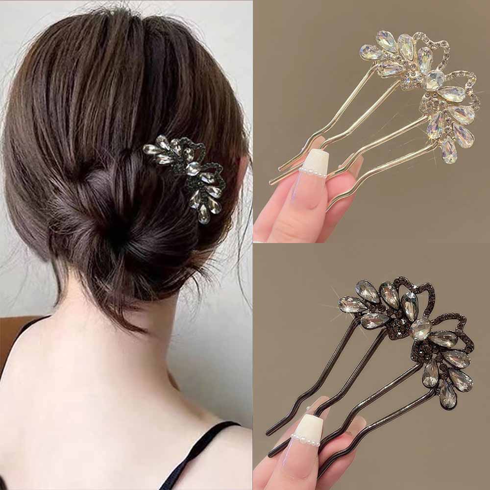 Fashion Rhinestones U-Shaped H - Young Women'S Accessories avaliação e preço