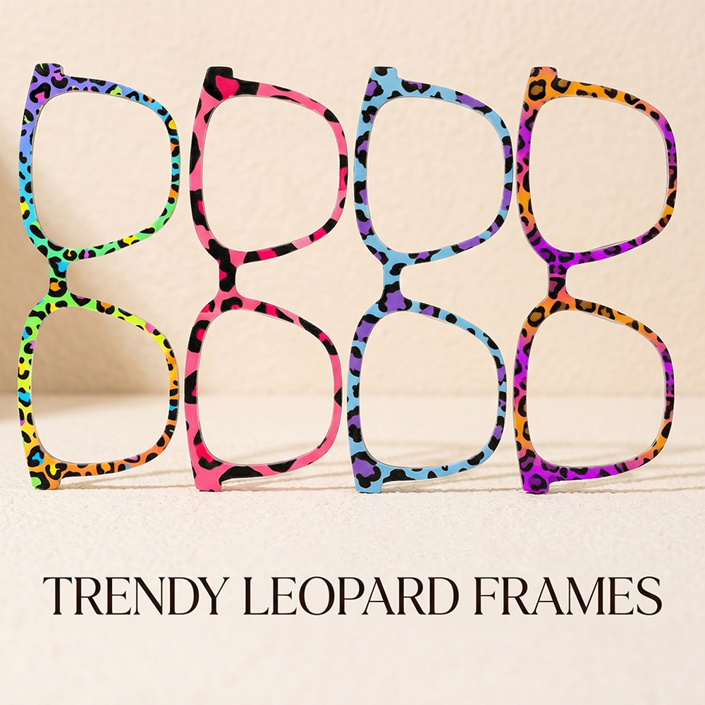 Trendy Rainbow Leopard Print S - Women Accessories Trendy avaliação e preço