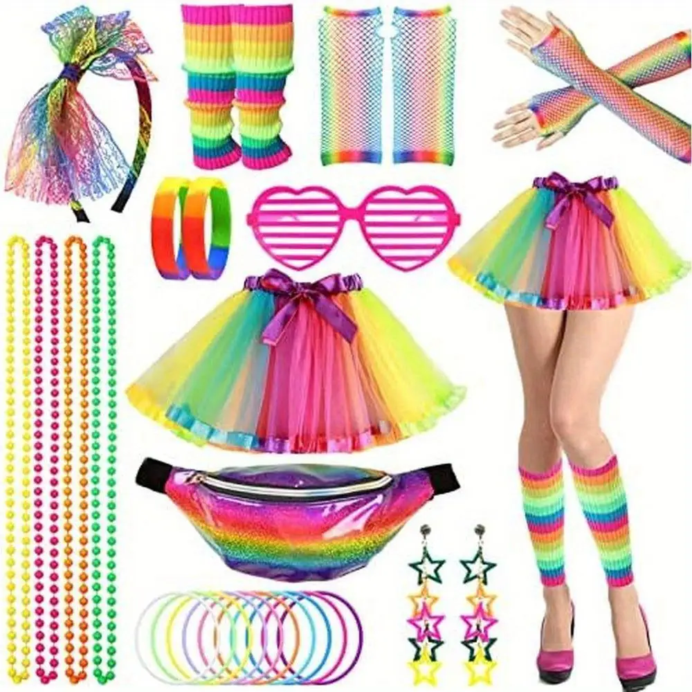 80s Party Costume Accessories  - Women'S Accessories In The 80S avaliação e preço