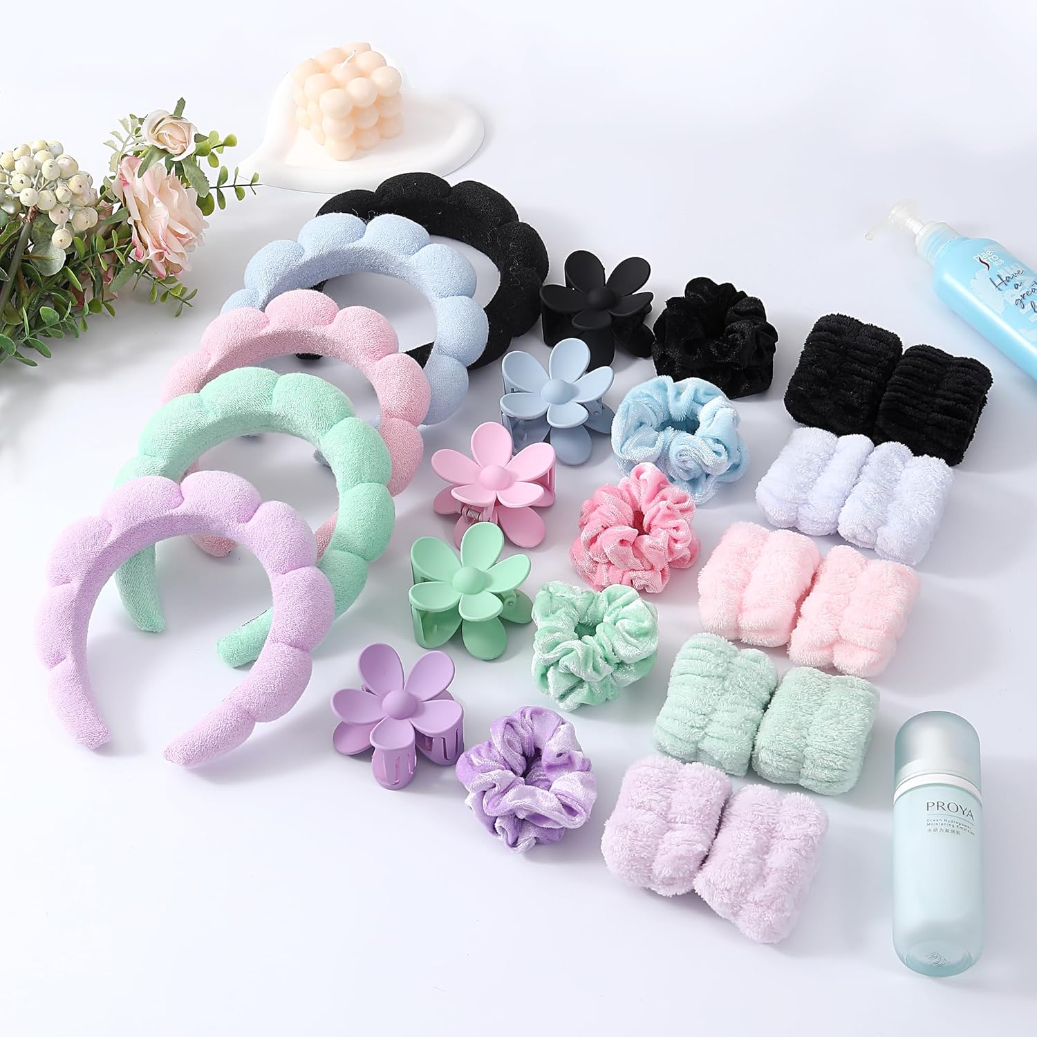 6pcs Headbands Wristband Set f - Women Accessories Combo Gift avaliação e preço