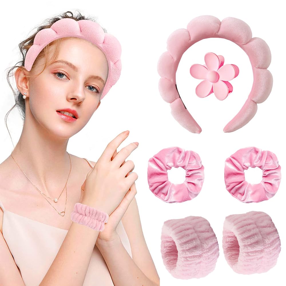 6pcs Headbands Wristband Set f - Women Accessories Combo Gift avaliação e preço