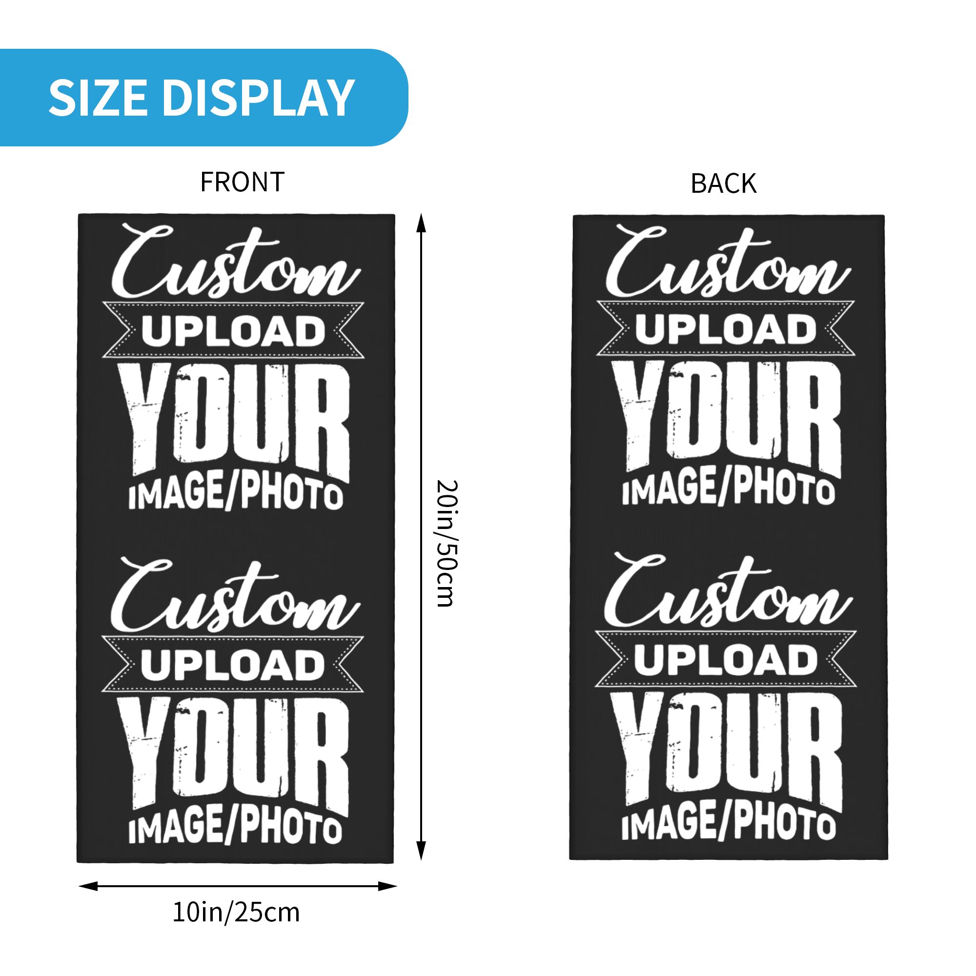 Custom Your Design Here Bandan - Women Accessories Logo avaliação e preço