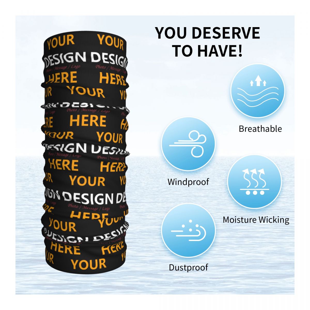 Custom Your Design Here Bandan - Women Accessories Logo avaliação e preço