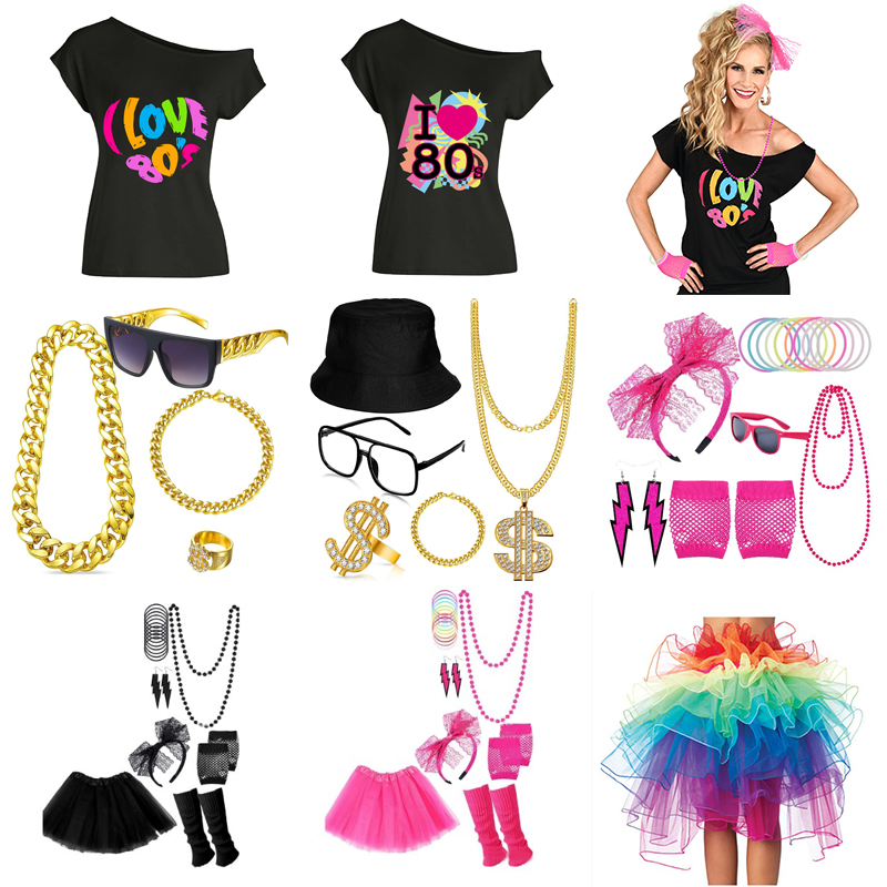 80s Fancy Dress Accessories Re - Women'S Accessories In The 80S avaliação e preço