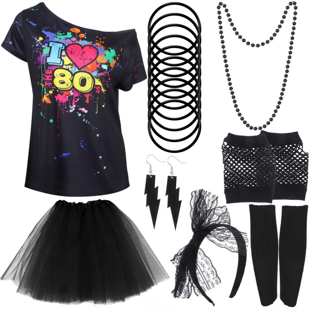 80s Fancy Dress Accessories Re - Women'S Accessories In The 80S avaliação e preço