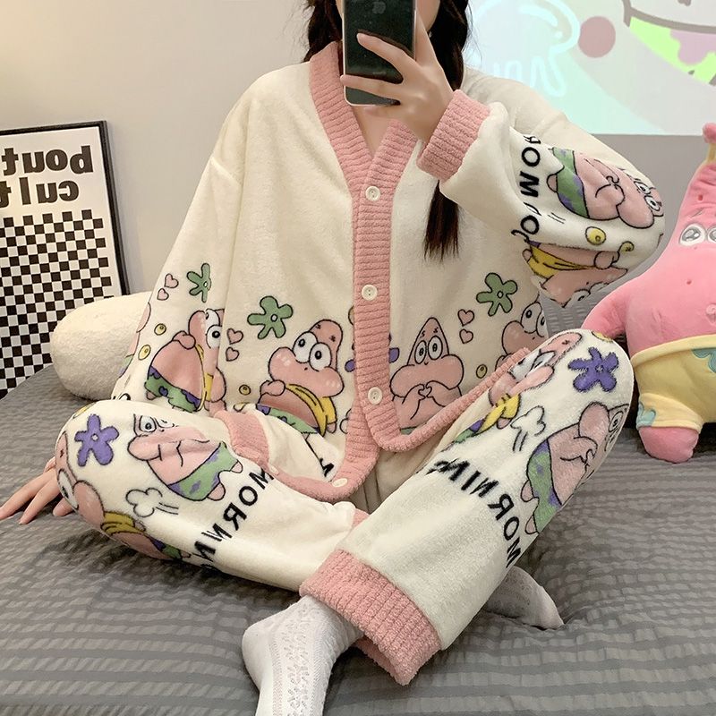 Anime SpongeBo Flannel Pajamas - Women'S Accessories Flannels avaliação e preço