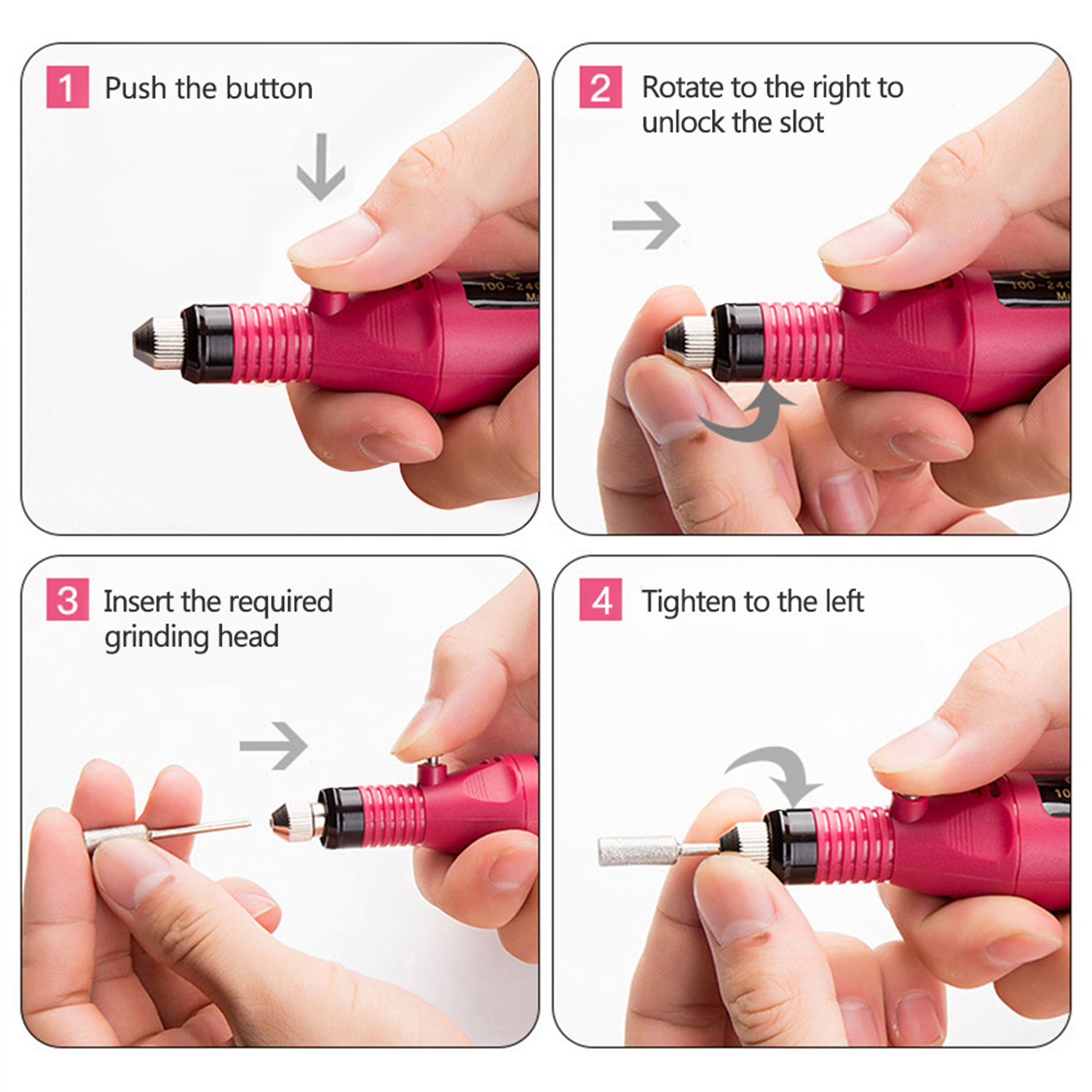 LULAA Electric Nail Drill Kit  - Women Accessories Combo Gift avaliação e preço