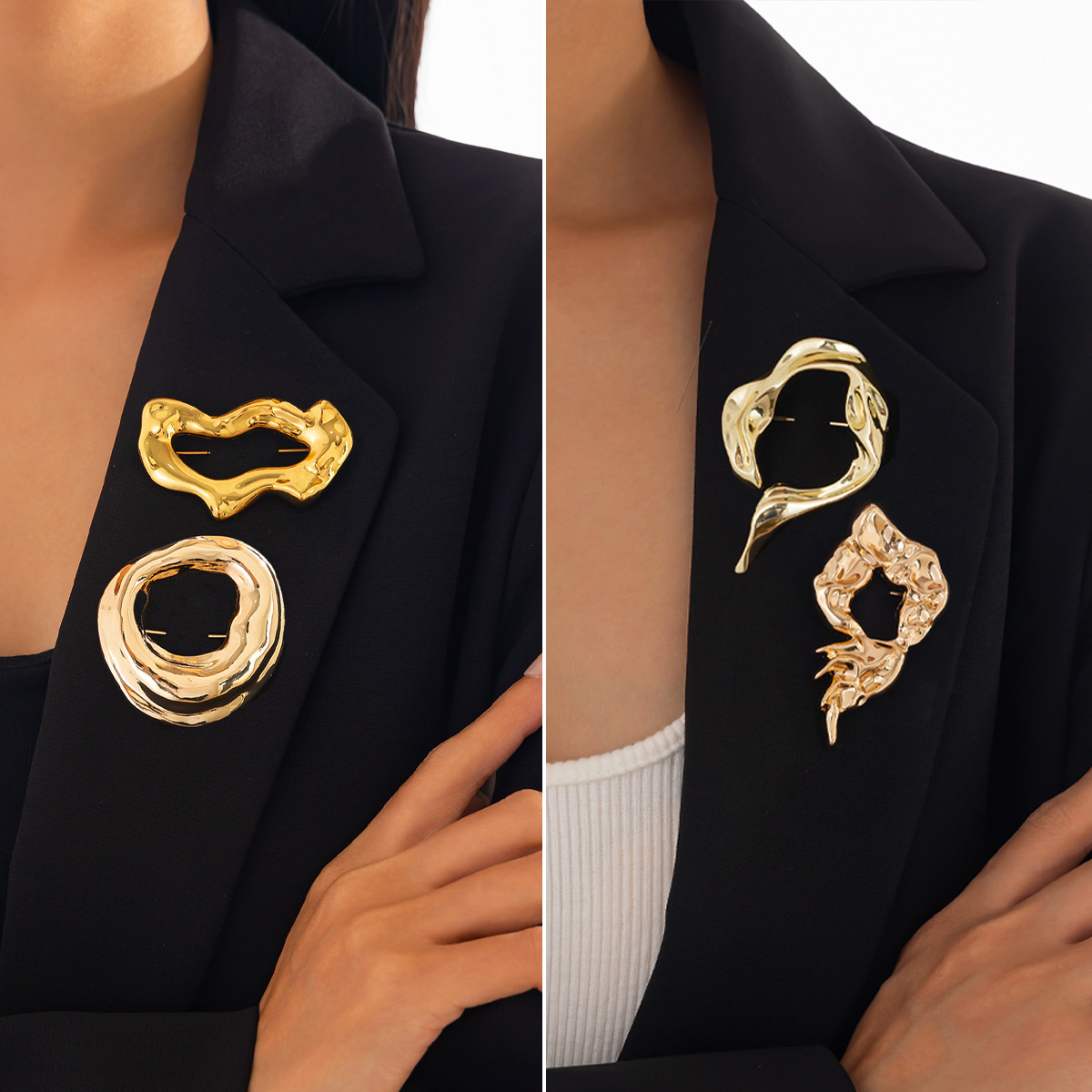 New Fashion Irregular Brooches - Women'S Accessories Jewelry avaliação e preço
