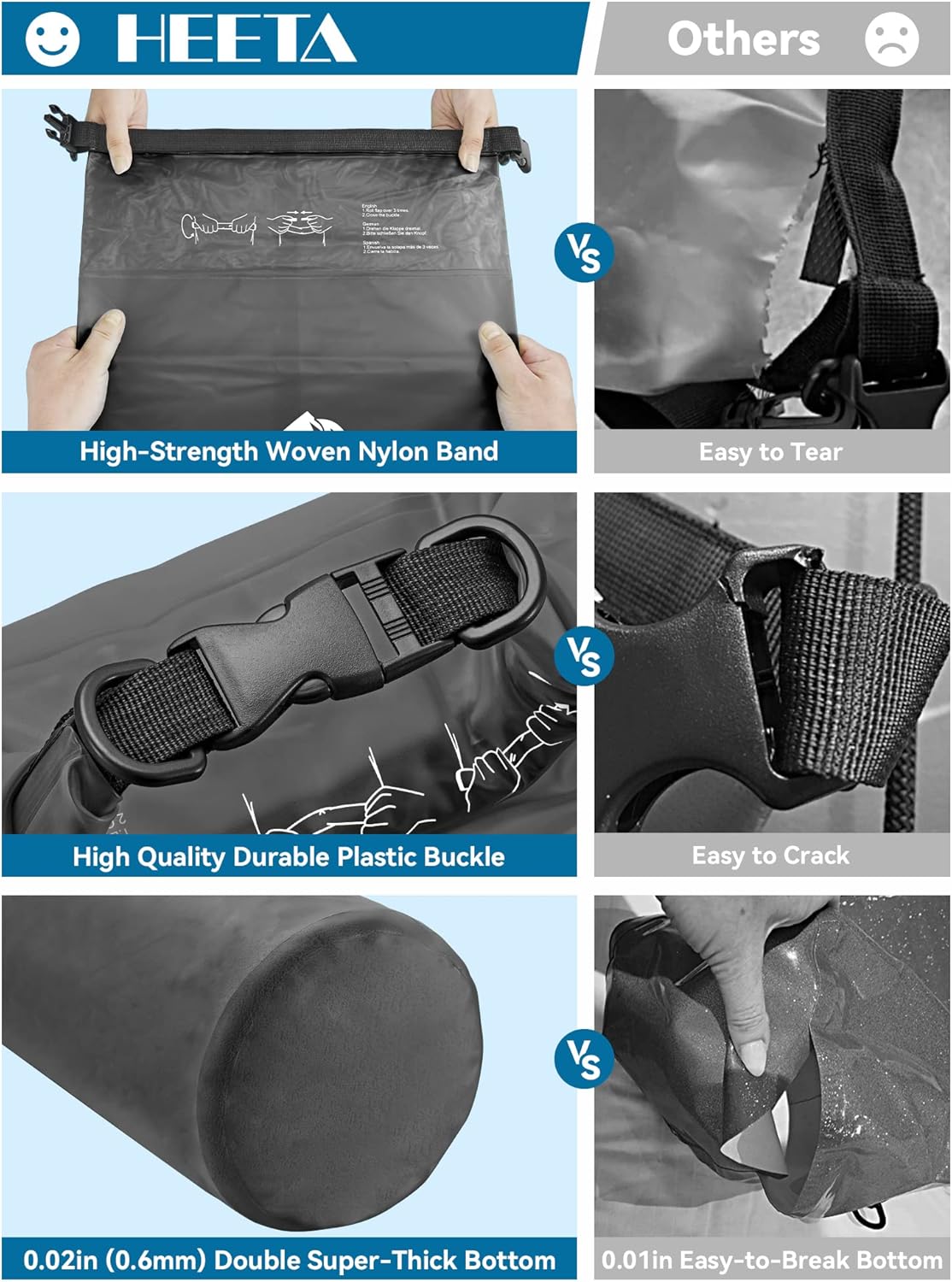 Dry Bag Waterproof for Women M - Women'S Kayak Accessories avaliação e preço