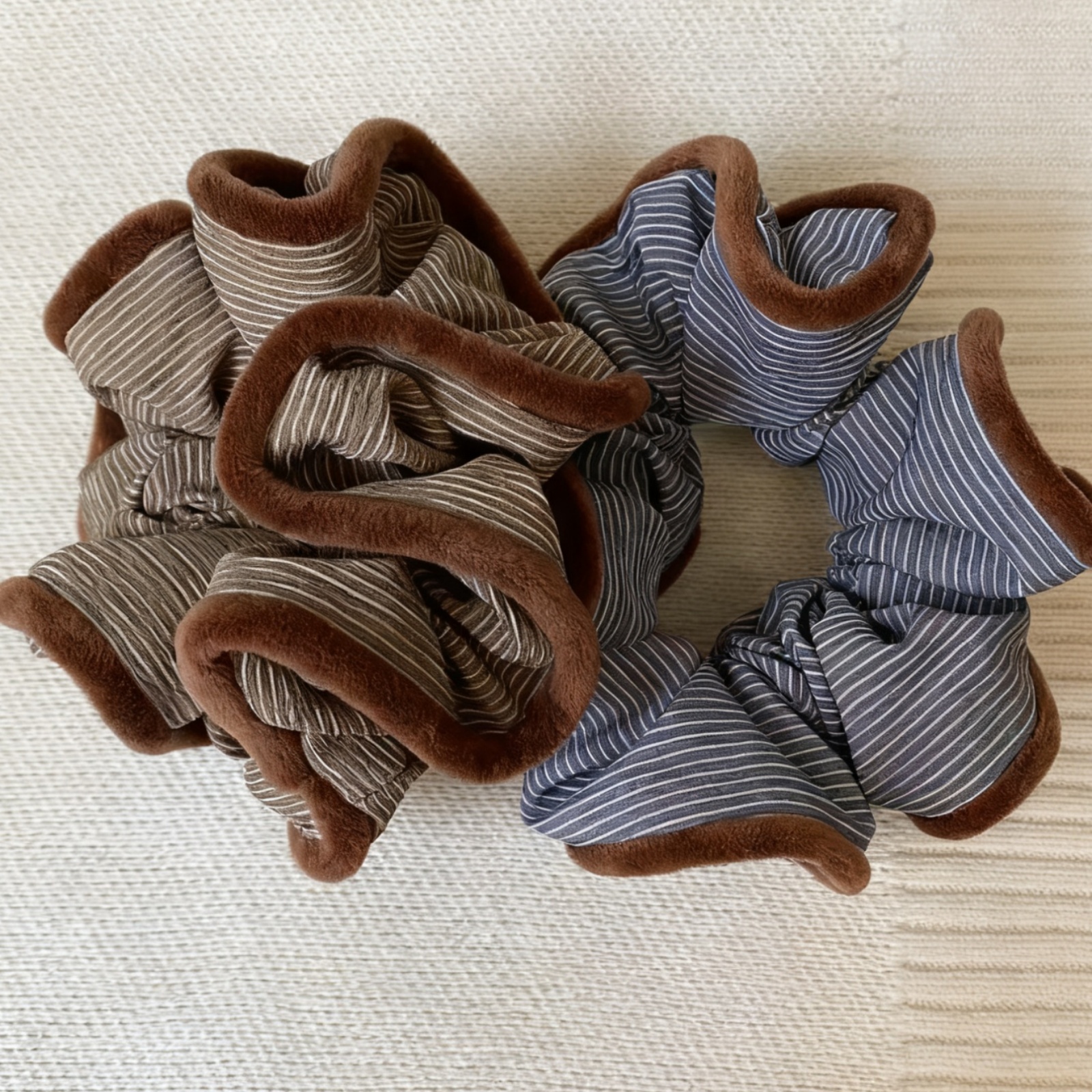1PC Striped Flannel Scrunchies - Women'S Accessories Flannels avaliação e preço