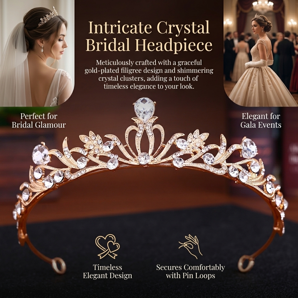 Crystal Wedding Tiaras And Cro - Women'S Accessories Jewelry avaliação e preço