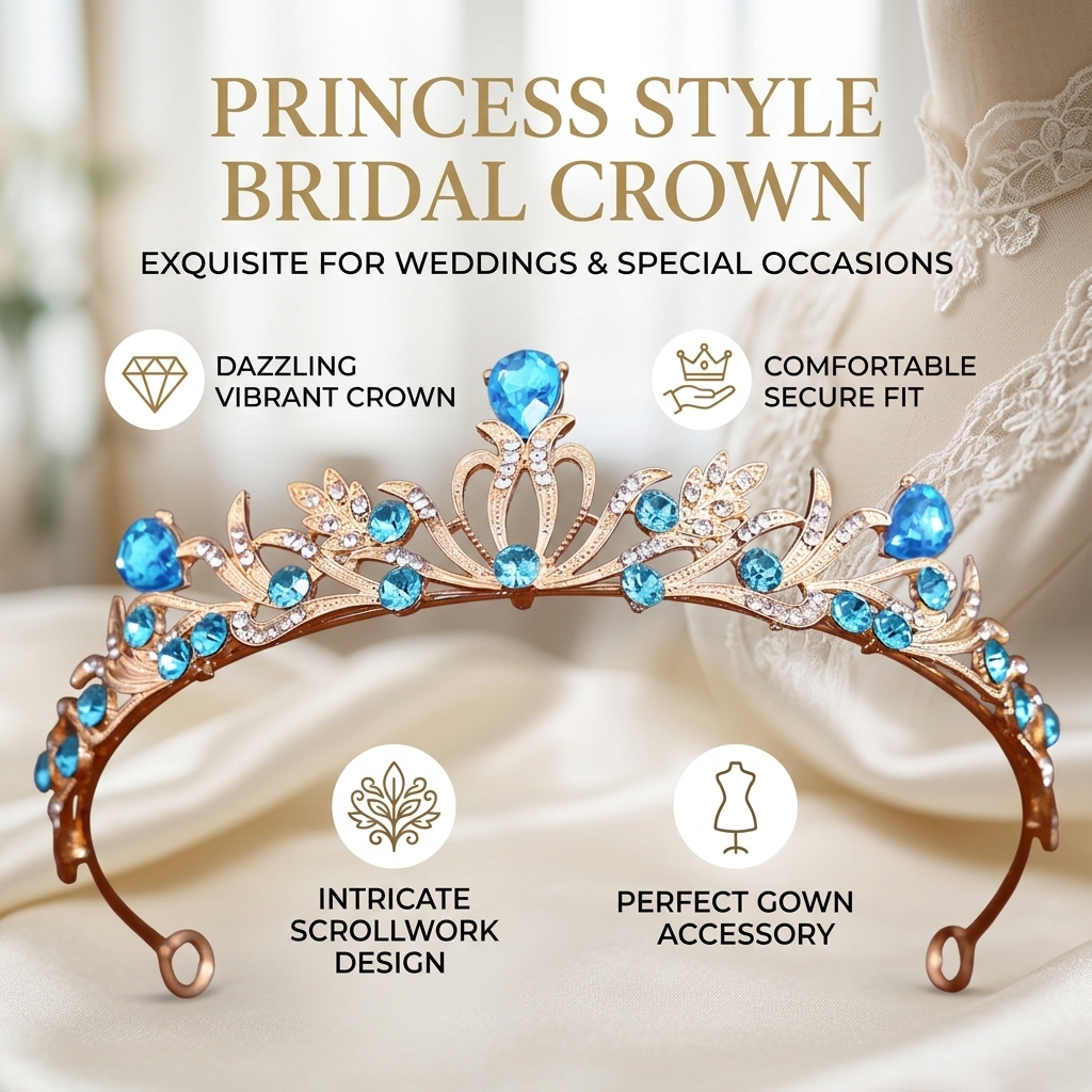 Crystal Wedding Tiaras And Cro - Women'S Accessories Jewelry avaliação e preço