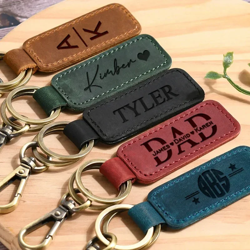Laser Custom Logo Leather Keyc - Women Accessories Logo avaliação e preço