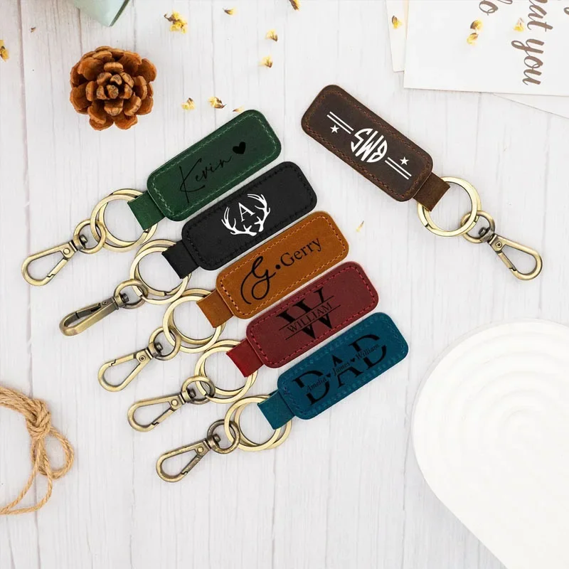 Laser Custom Logo Leather Keyc - Women Accessories Logo avaliação e preço