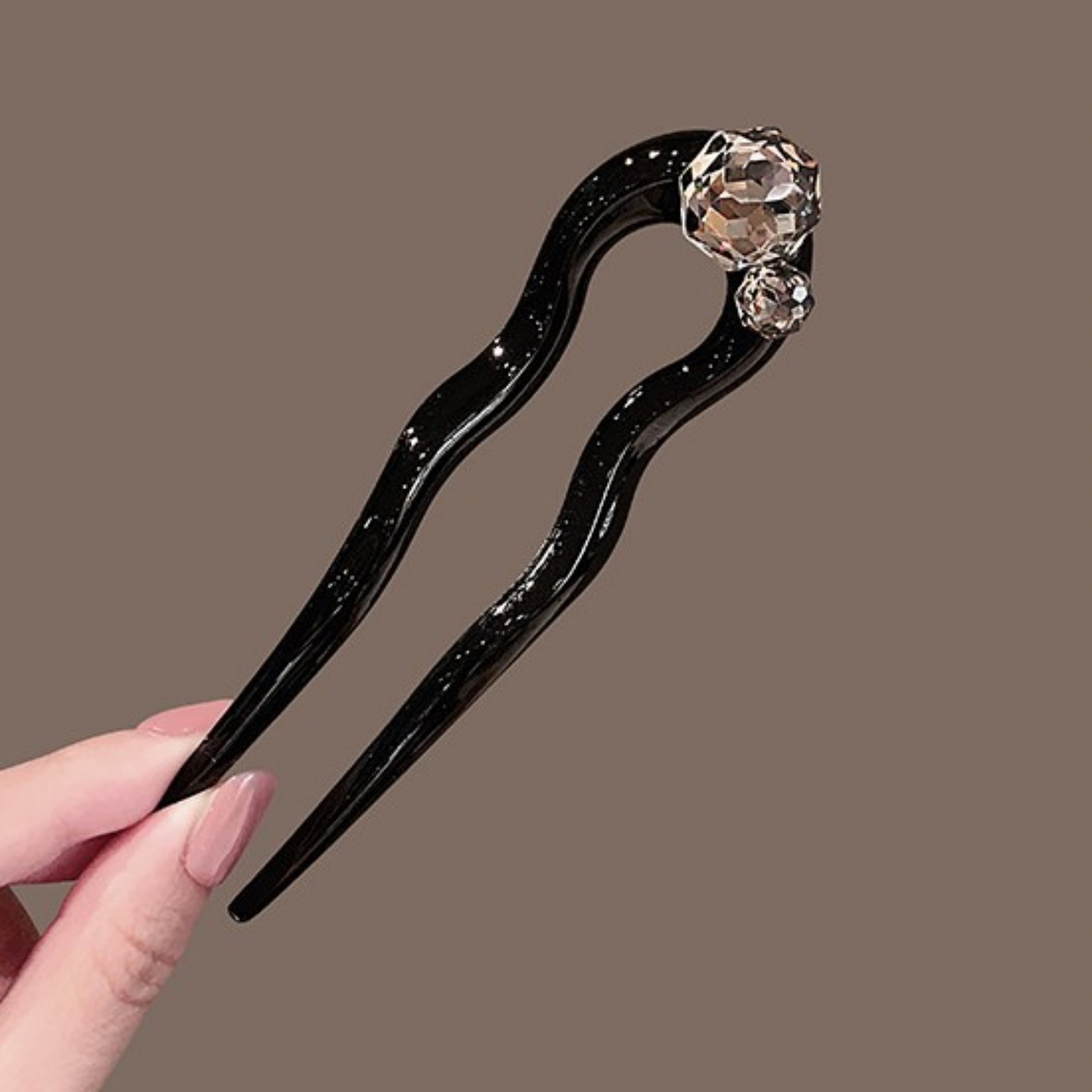 1PC Crystal Hair Fork,Black El - Young Women'S Accessories avaliação e preço