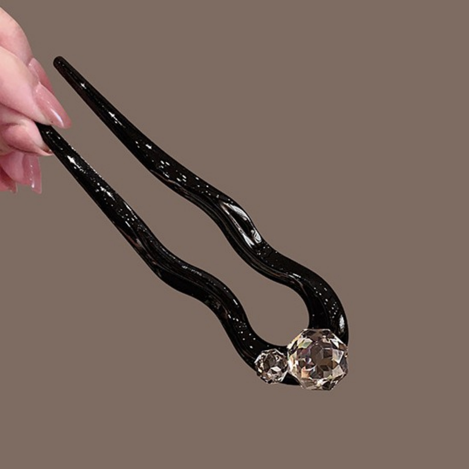 1PC Crystal Hair Fork,Black El - Young Women'S Accessories avaliação e preço