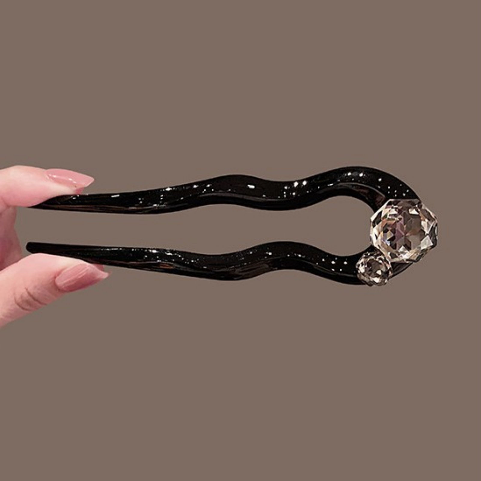 1PC Crystal Hair Fork,Black El - Young Women'S Accessories avaliação e preço