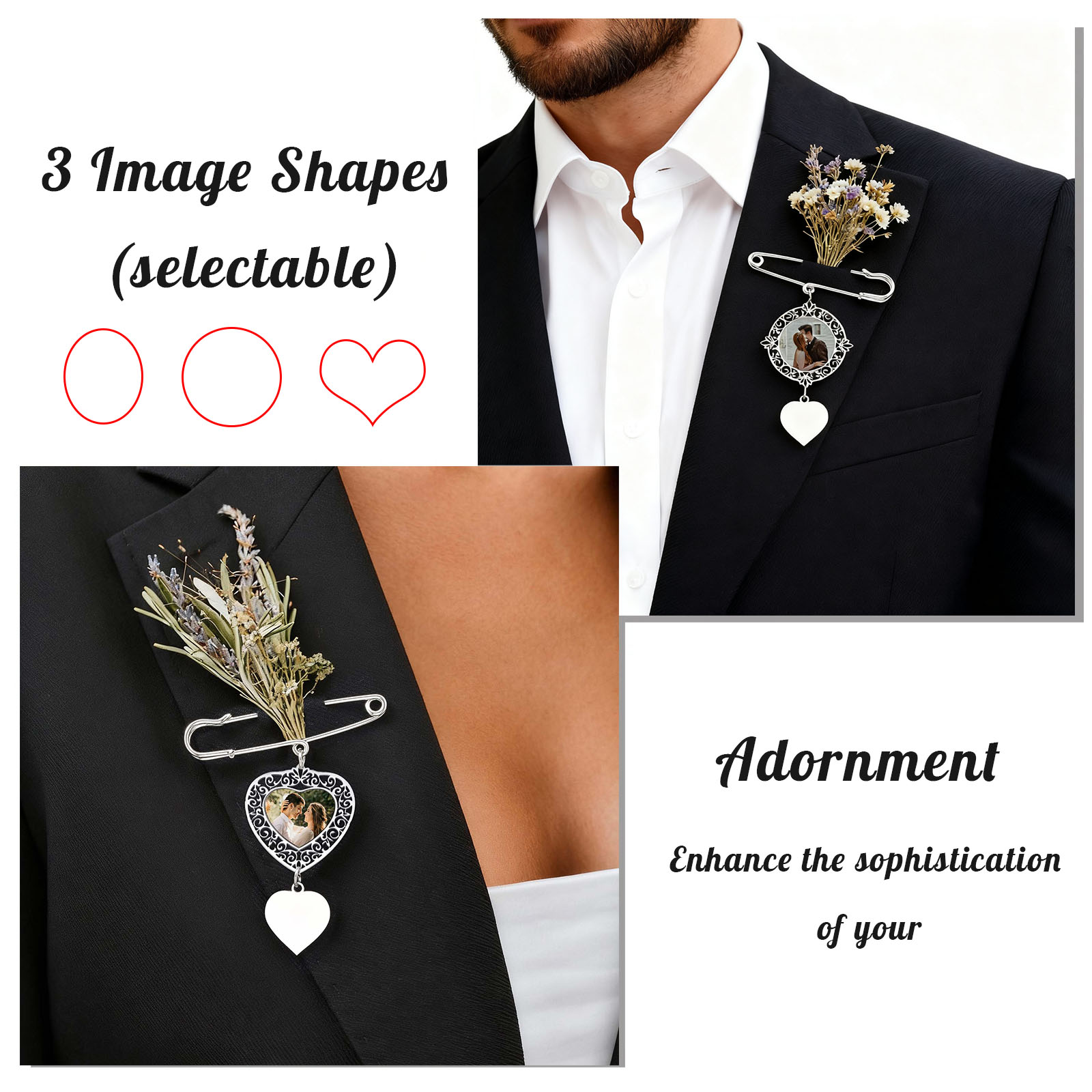 Custom Picture Badge Brooches  - Women Accessories Logo avaliação e preço