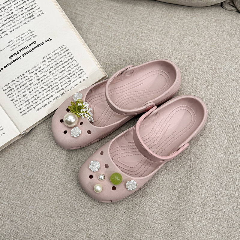 Cute Wind Beaded Rose Pearl Sh - Women'S Accessories For Shoes avaliação e preço