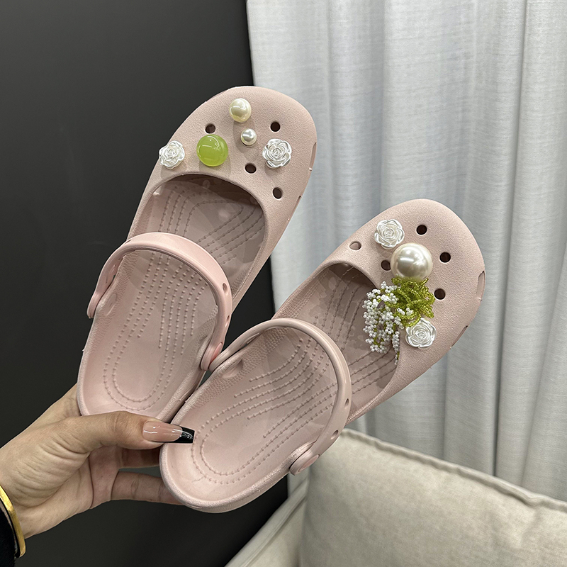 Cute Wind Beaded Rose Pearl Sh - Women'S Accessories For Shoes avaliação e preço
