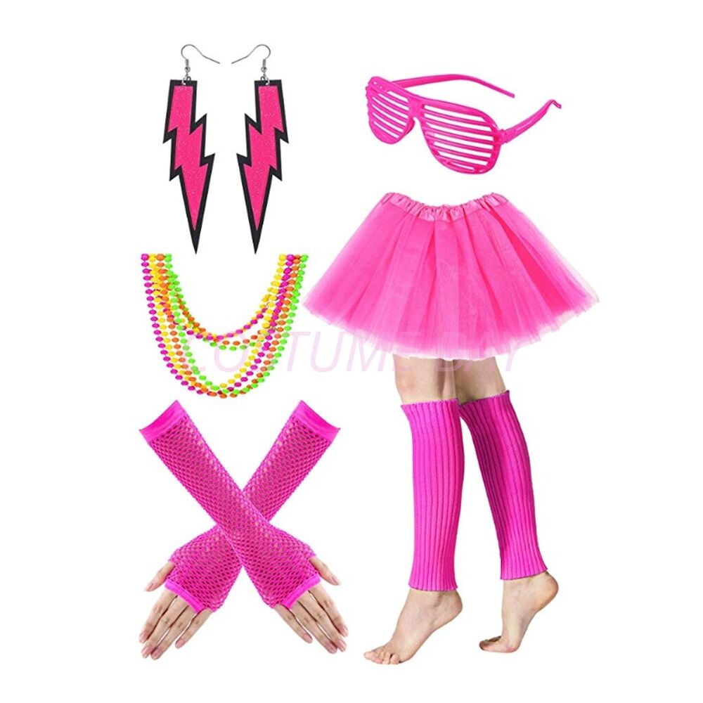 PESENAR Womens Neon 80s Tutu S - Women'S Accessories In The 80S avaliação e preço