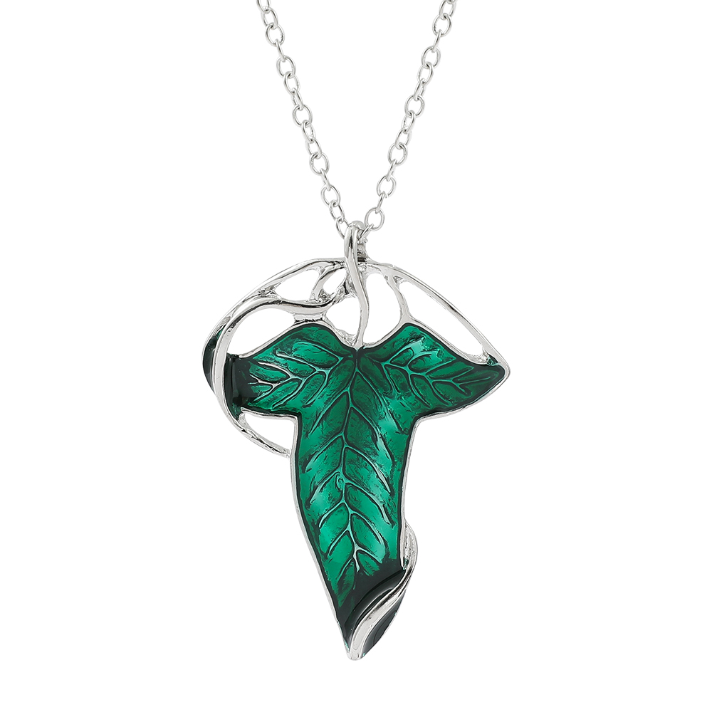 Vintage Green Leaf Pendant Nec - Women'S Accessories Jewelry avaliação e preço
