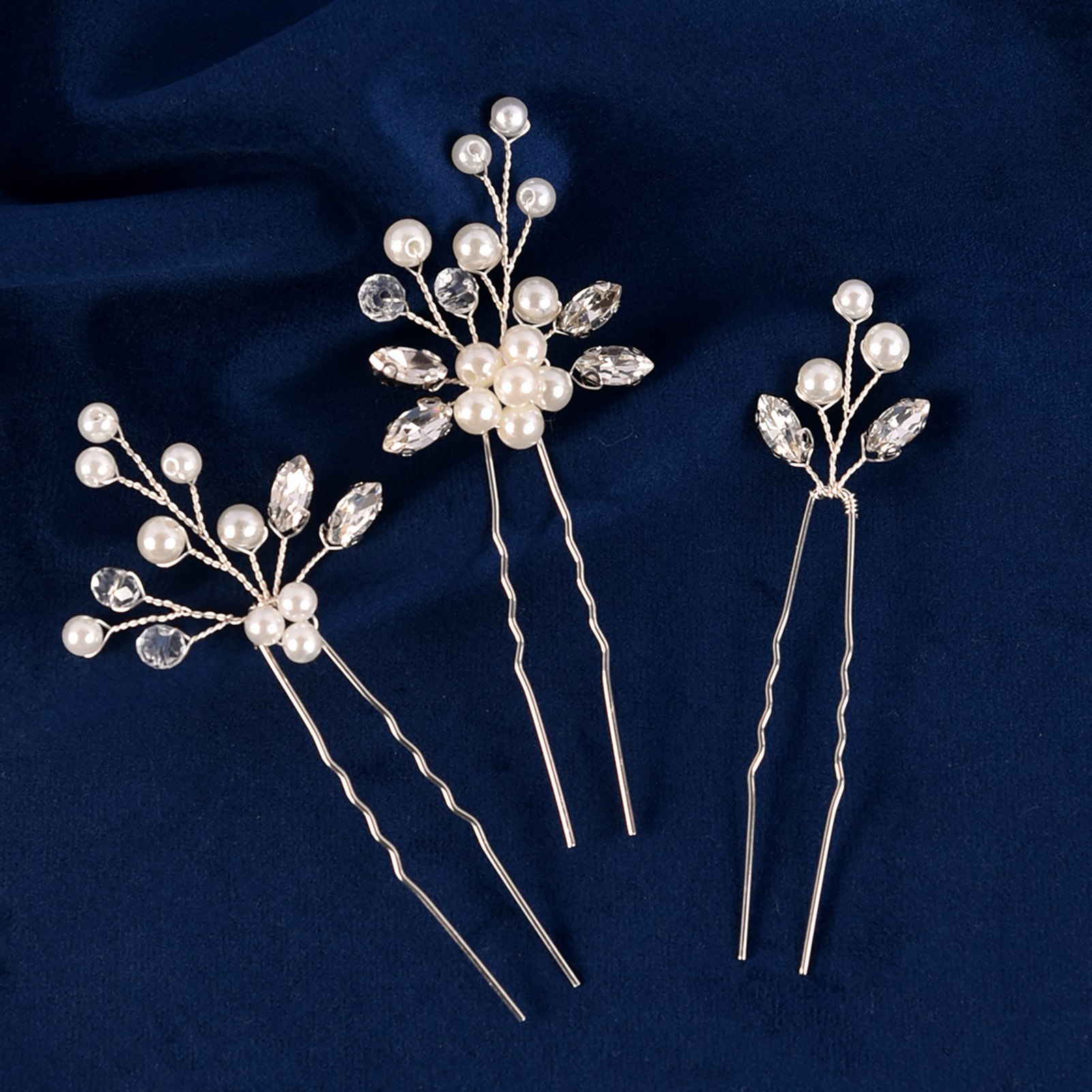 3pcs Bride Hairpin Trendy Hair - Young Women'S Accessories avaliação e preço
