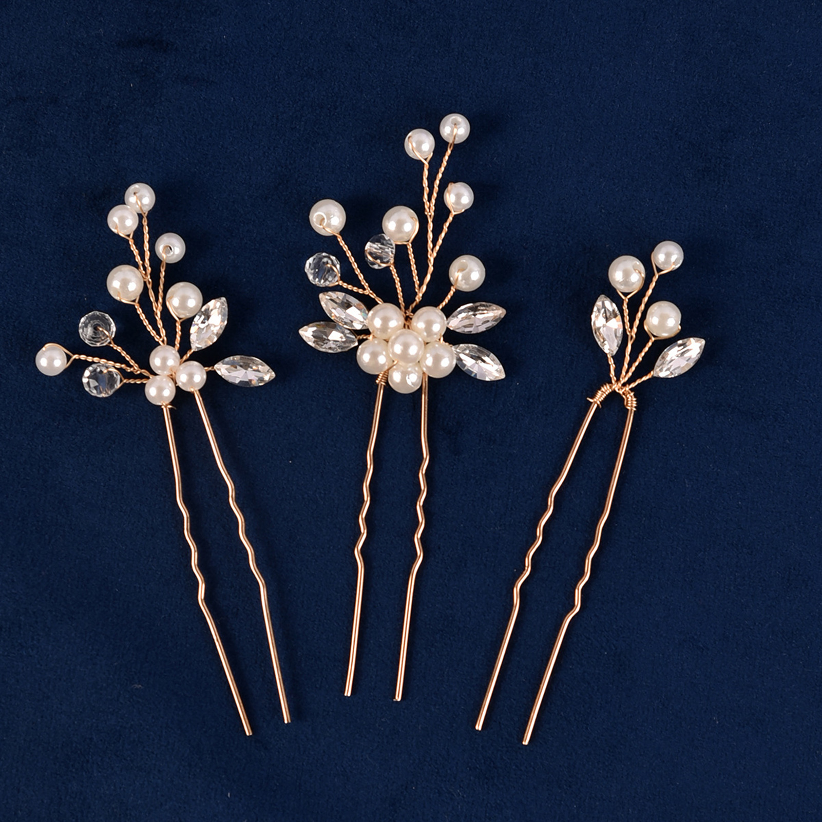 3pcs Bride Hairpin Trendy Hair - Young Women'S Accessories avaliação e preço