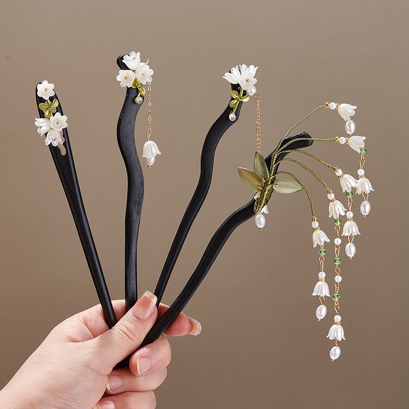Wooden Flower Hairpin Vintage  - Young Women'S Accessories avaliação e preço