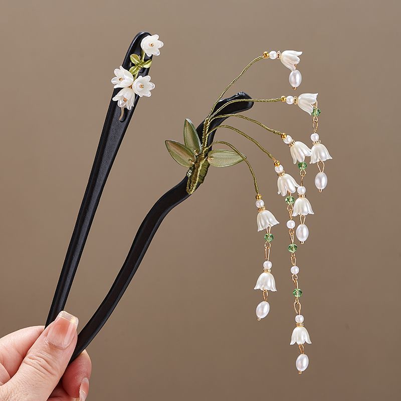 Wooden Flower Hairpin Vintage  - Young Women'S Accessories avaliação e preço