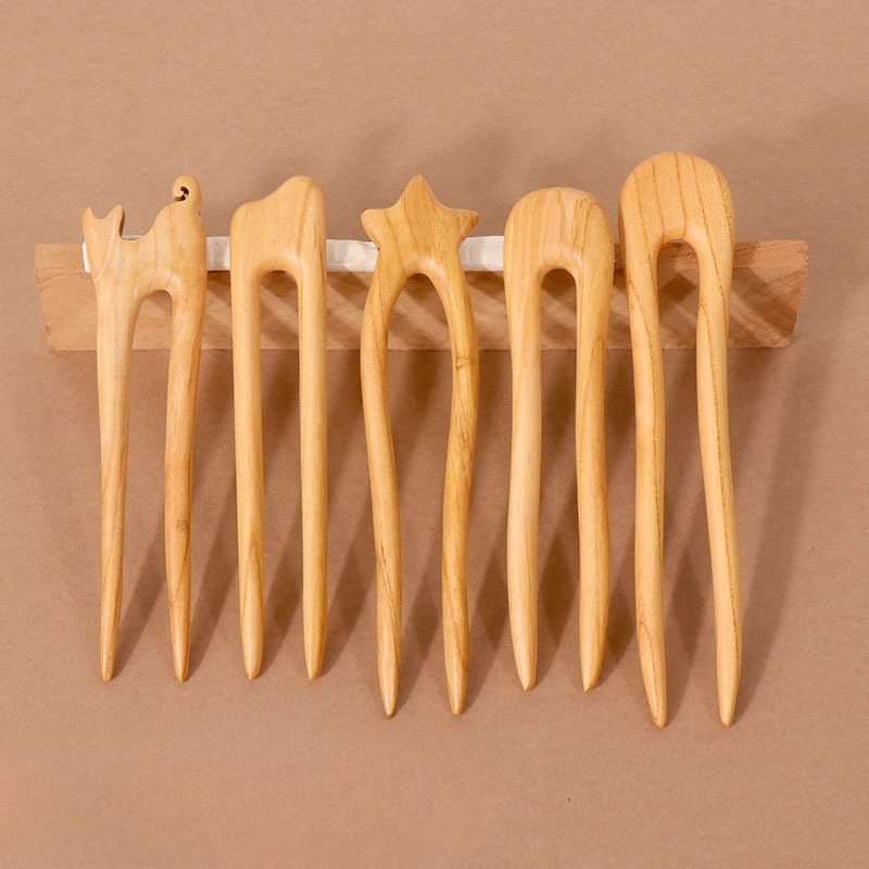 Peach Wood U-shaped Hairpin An - Young Women'S Accessories avaliação e preço