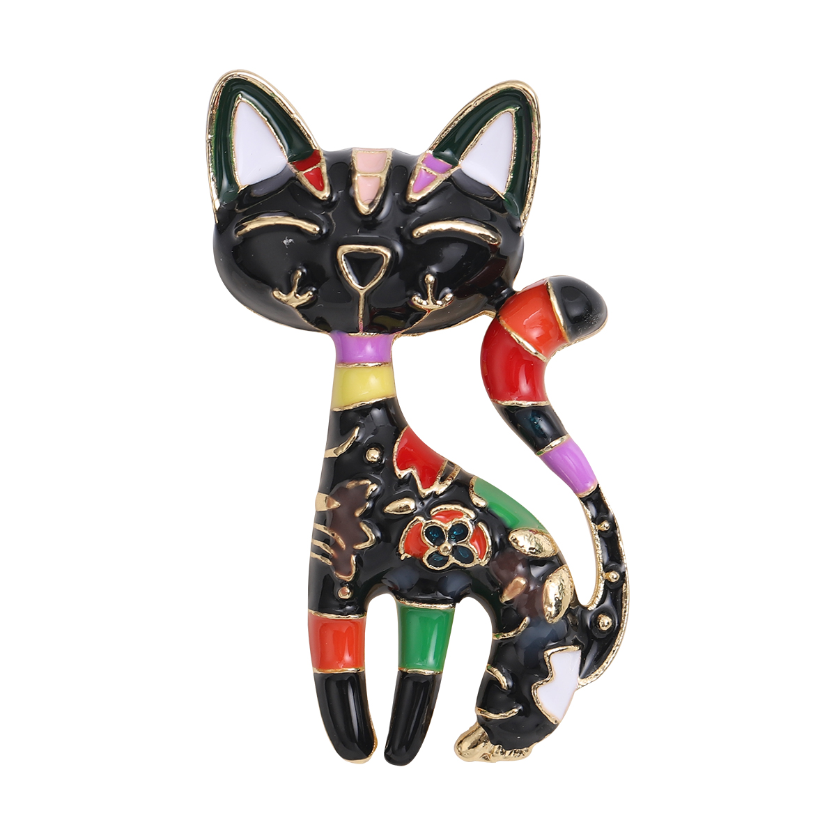 1pcs Cute Enamel Cat Brooches  - Women Accessories Combo Gift avaliação e preço