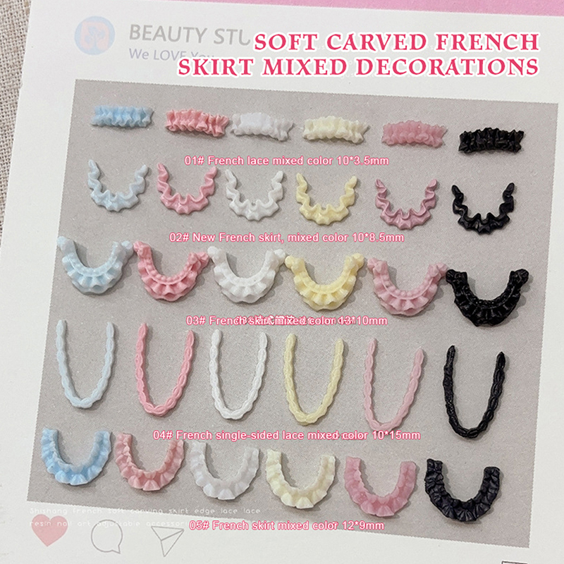 30Pcs 3D Resin Nail Art Lace T - Women Accessories Combo Gift avaliação e preço