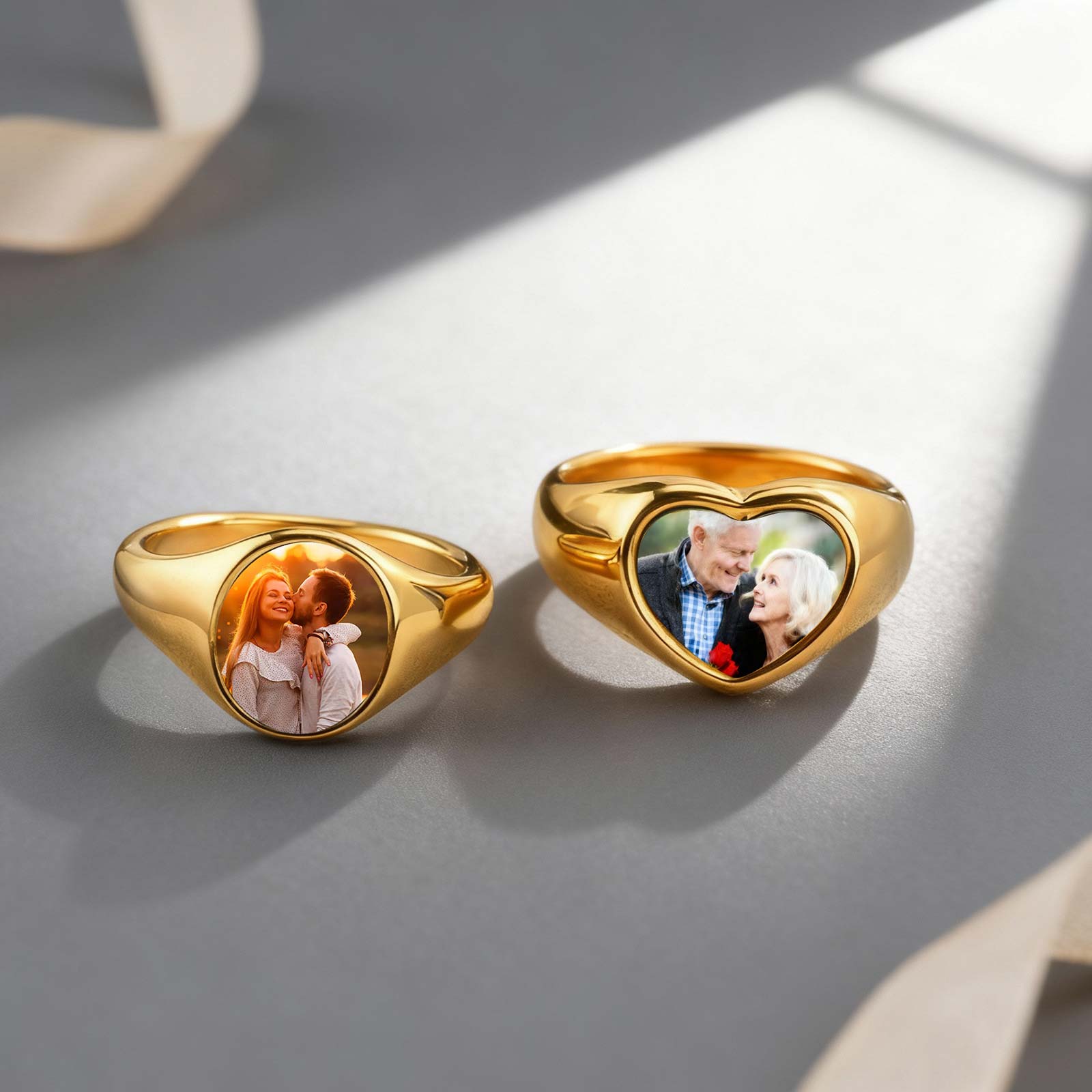 Custom Photo Signet Ring for W - Women Accessories Logo avaliação e preço