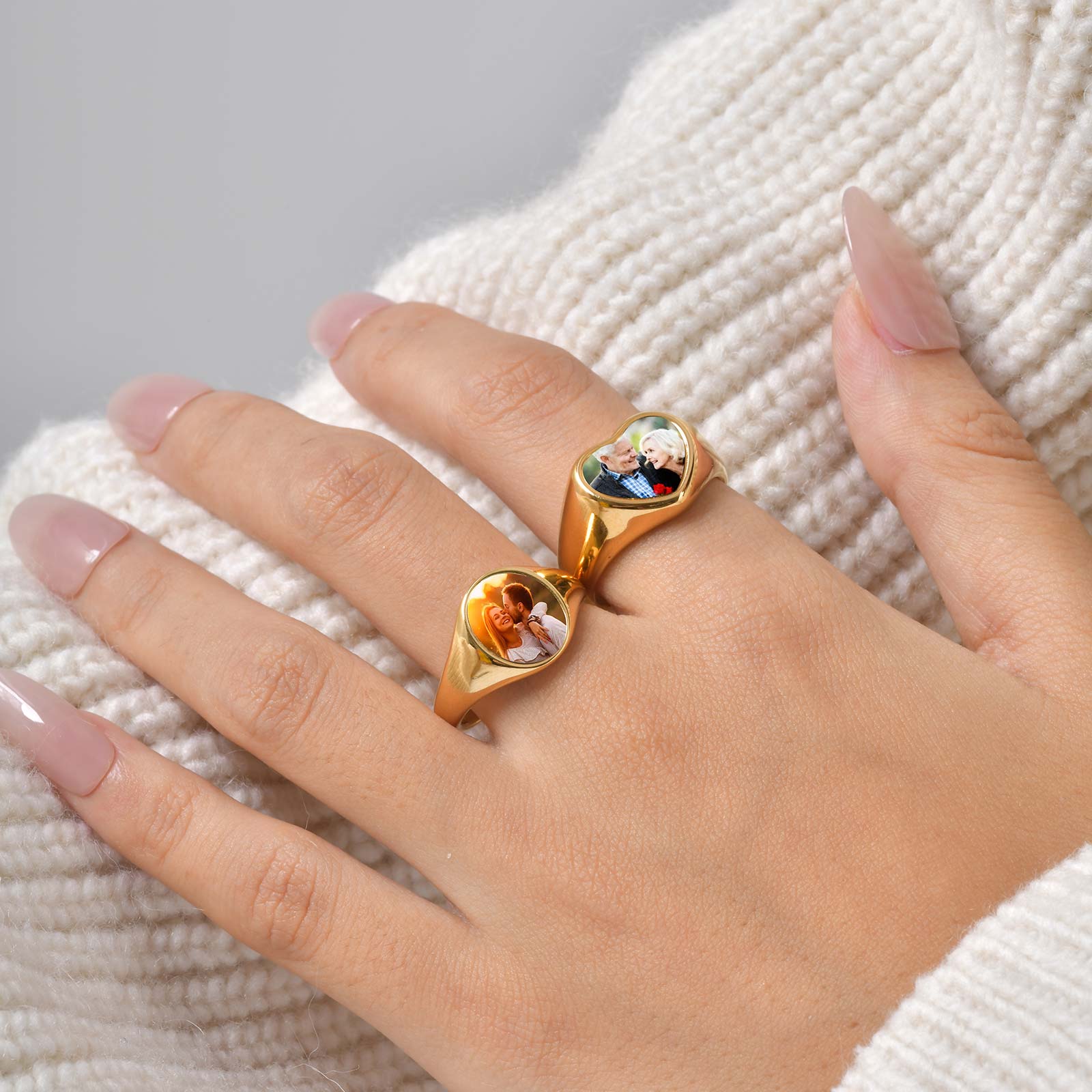 Custom Photo Signet Ring for W - Women Accessories Logo avaliação e preço
